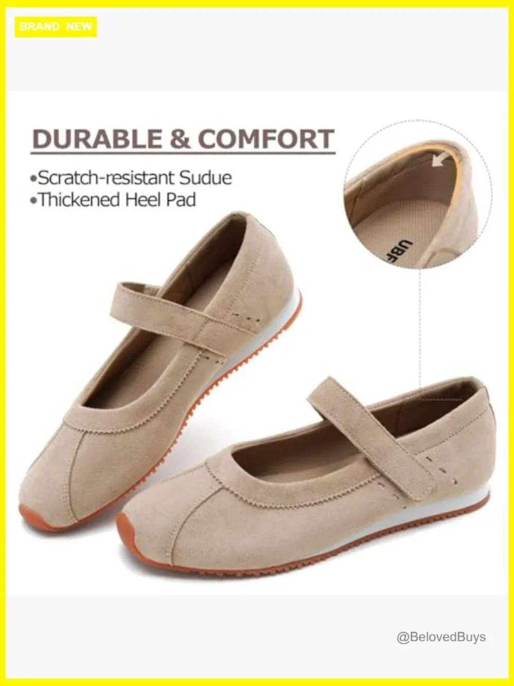 Slip On Sneakers Mary Jane Flats Comfortable Walking Shoes for Work Casual Retro